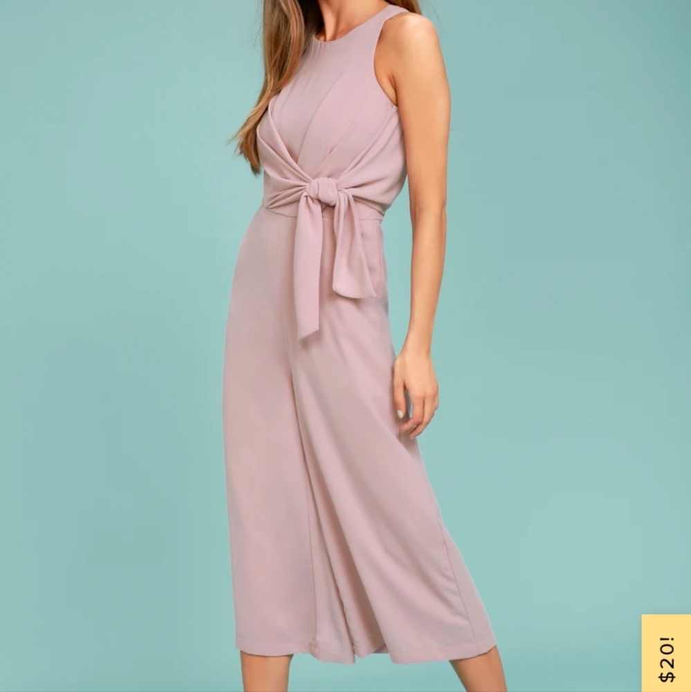 On Track Mauve Midi Jumpsuit